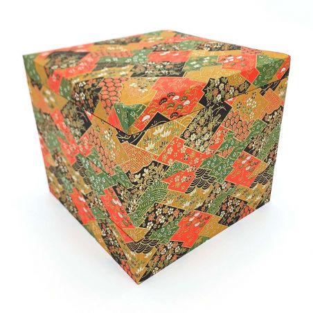 Große Papier-Etagenbox - Jūbako - 3 Etagen (sandanjū) - MIDORI AKA KURO