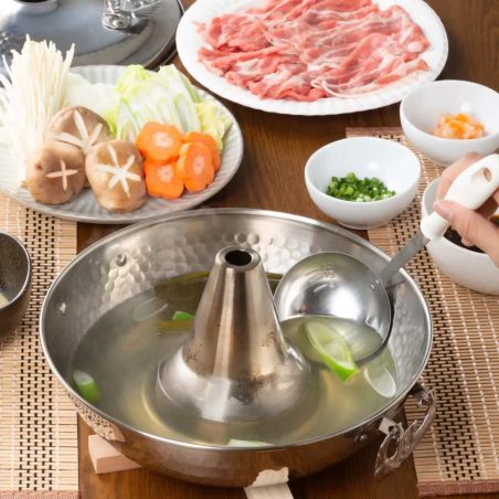 Japanese steel fondue pot SHABU PAN 26cm