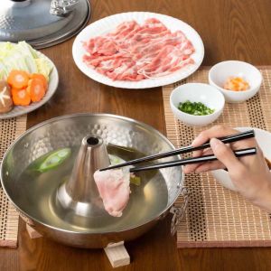 Pentola per fonduta in acciaio giapponese SHABU PAN 26cm