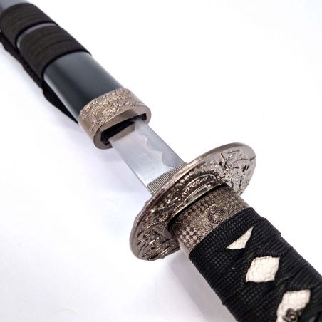 Decorative Katana Last Black Samurai - Blade 580mm - Braided cotton handle